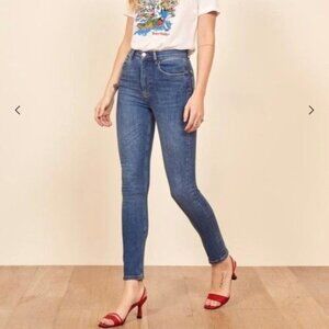 Reformation Harper Mid Rise Skinny Jeans